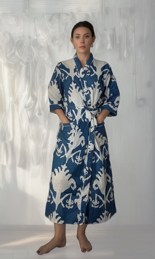Navy Crest Robe