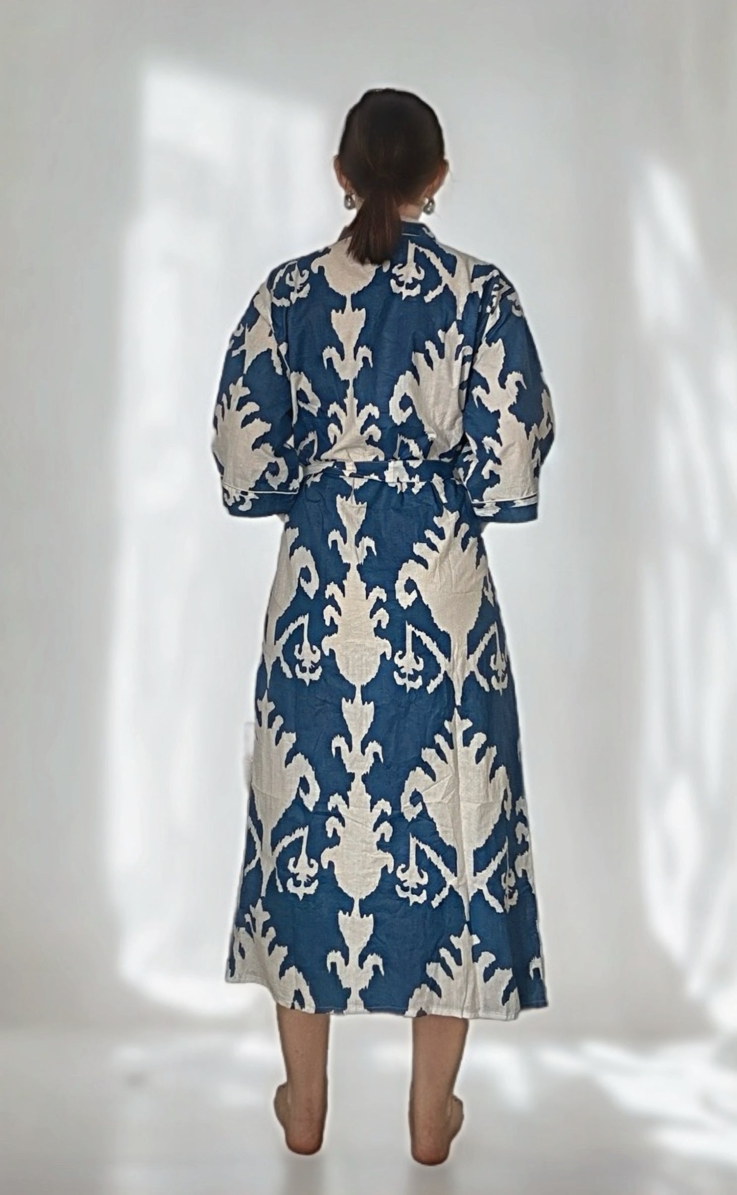 Navy Crest Robe