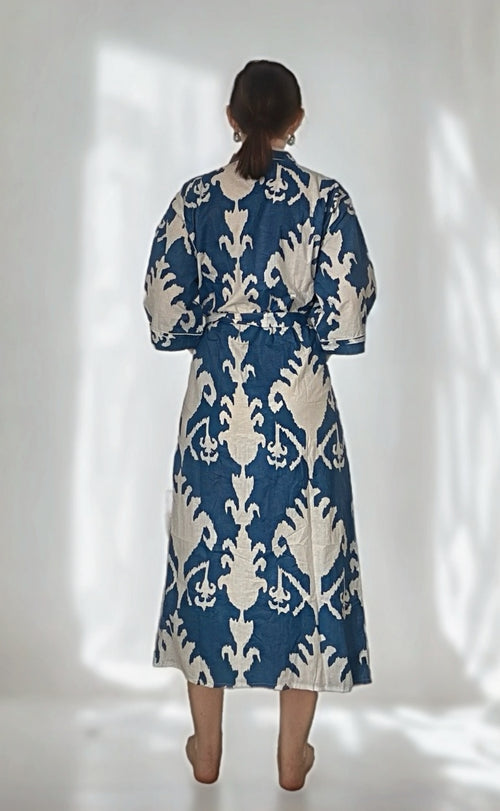 Navy Crest Robe