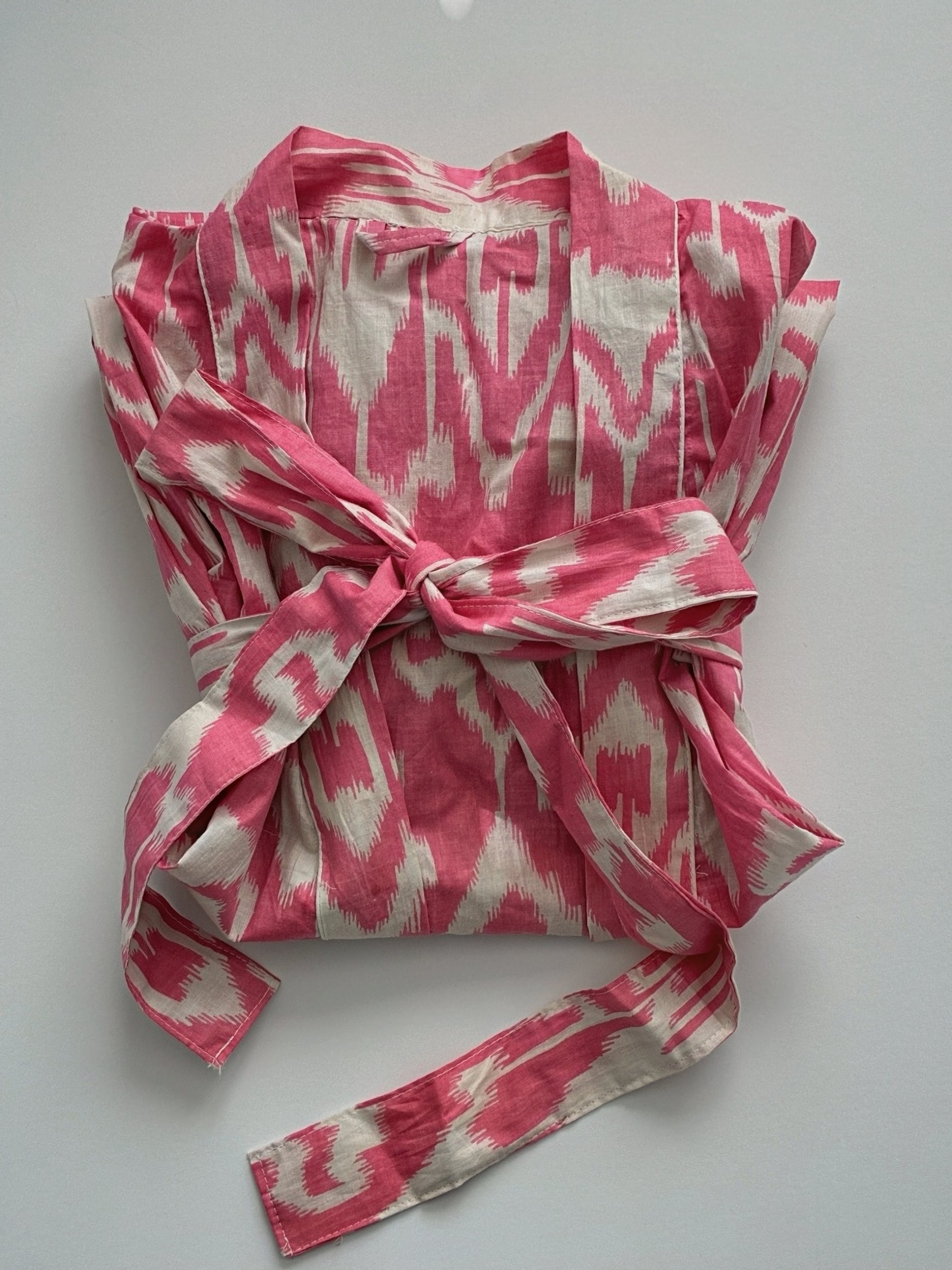 Magenta Ikat Robe