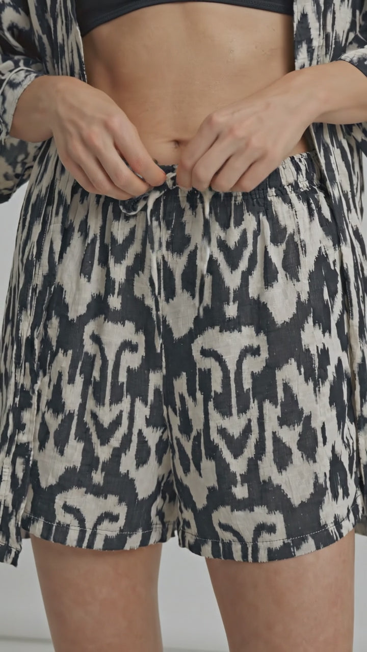 Ikat print Lounge Short